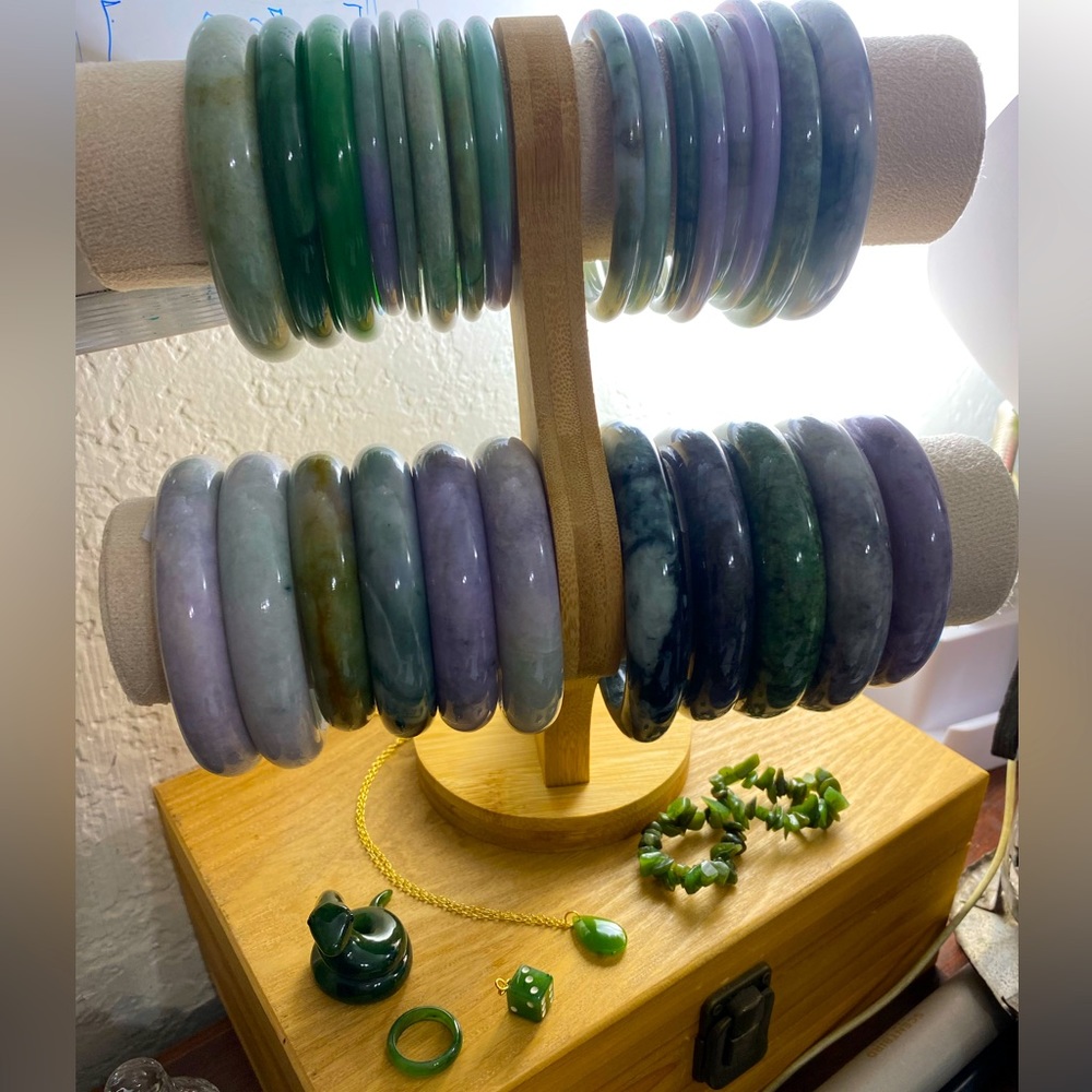 Brand New Natural Authentic Burmese Jade Bangles